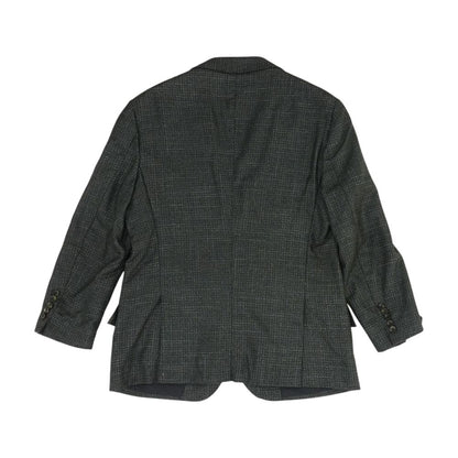 Kiton Green Cashmere Wool Silk Blend Textured Sport Coat