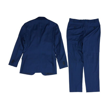 Navy Wool Blend 2pc Suit