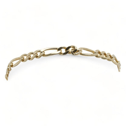 14K Gold Figaro Link Bracelet