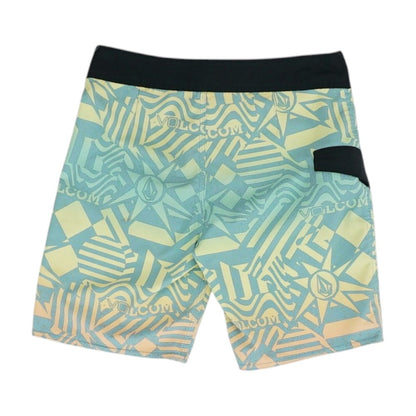 Green Graphic Swim Shorts