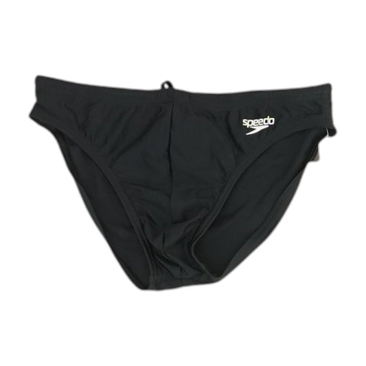 Black Solid Swim Bottom