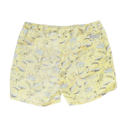 Yellow Graphic Swim Shorts
