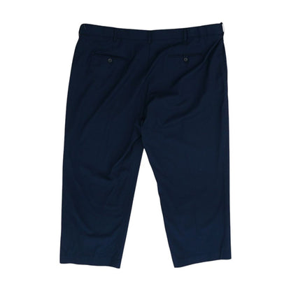 Navy Solid Dress Pants
