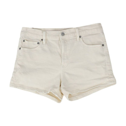 Ivory Denim Shorts