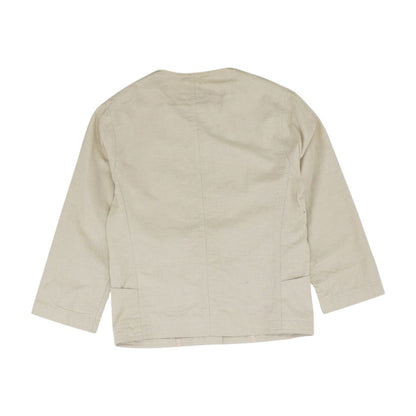 Beige Solid Lightweight Jacket