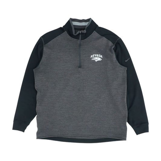 Charcoal Nevada Wolfpack Color Block 1/4 Zip Pullover