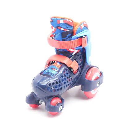 Blue Graphic Beginner Roller Skates