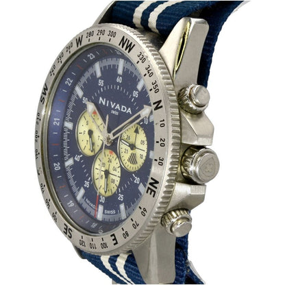 Men's Skymasters Collection Blue And Silver Chronograph Stainless Steel Watch