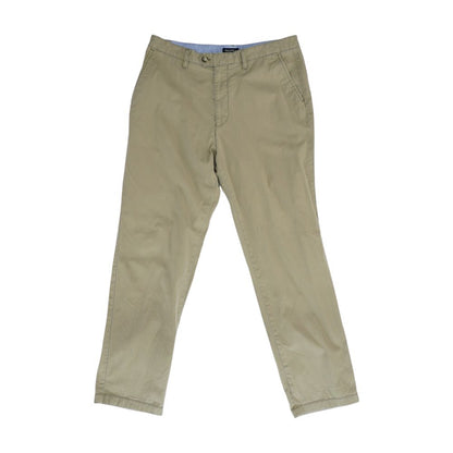 Khaki Solid Chino Pants