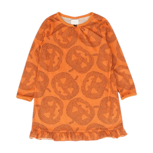 Orange Graphic Dress