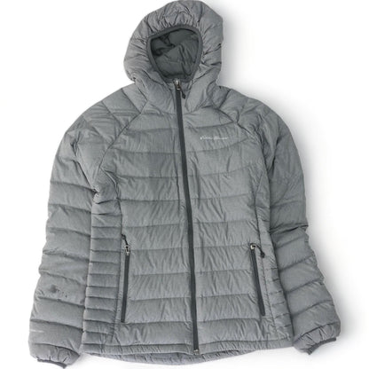 Gray Solid Puffer Jacket