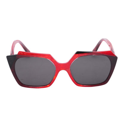 Red A03121 Geometric Sunglasses