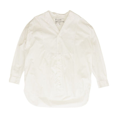 White Solid Button Down