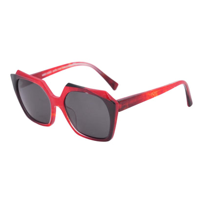 Red A03121 Geometric Sunglasses