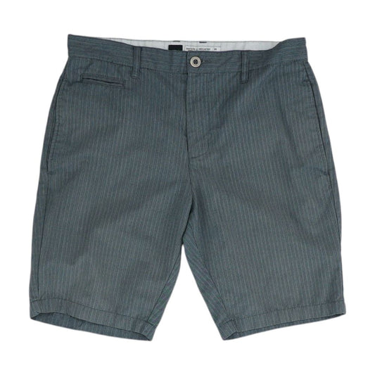 Gray Striped Chino Shorts