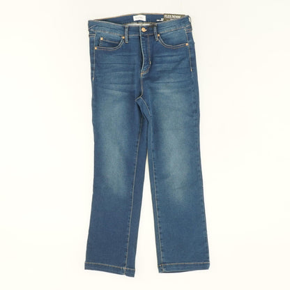 Blue Solid High Rise Bootcut Jeans
