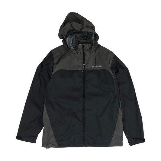 Gray Color Block Rain Jacket