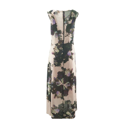 Pink Floral Midi Dress