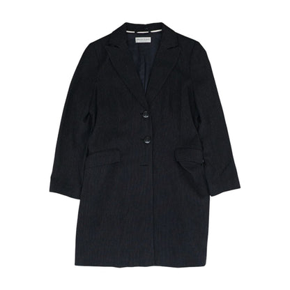 Black Striped Topcoat