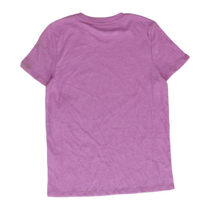 Purple Solid Crewneck T-Shirt