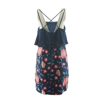 Navy Floral Mini Dress
