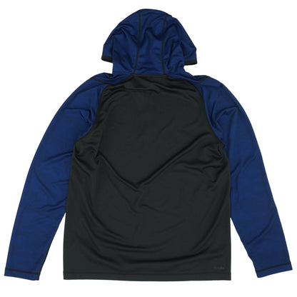 Blue Color Block 1/4 Zip Pullover