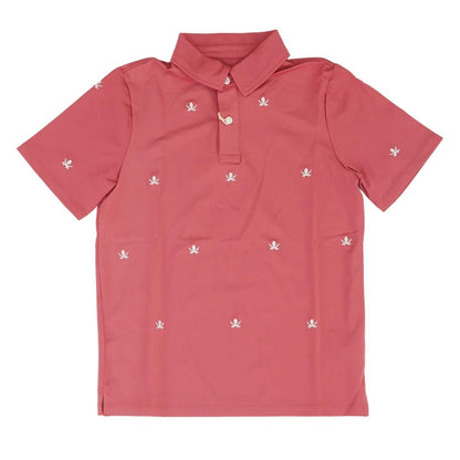 Pink Embroidered Detail Short Sleeve Polo