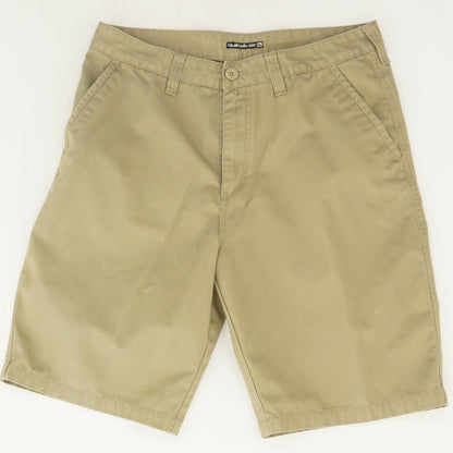 Khaki Solid Chino Shorts