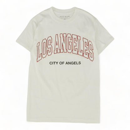 White Los Angeles Graphic/logo T-Shirt