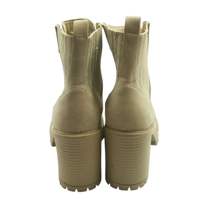 Beige Ankle Boots