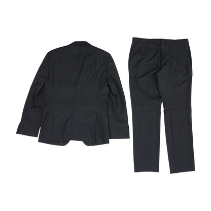Black Virgin-Wool Slim Fit 2pc Suit