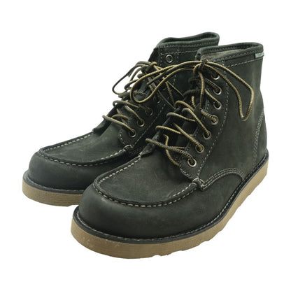 Black Leather Combat Boots