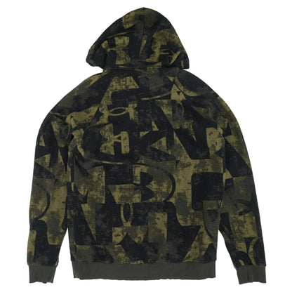 Olive Graphic Hoodie Pullover