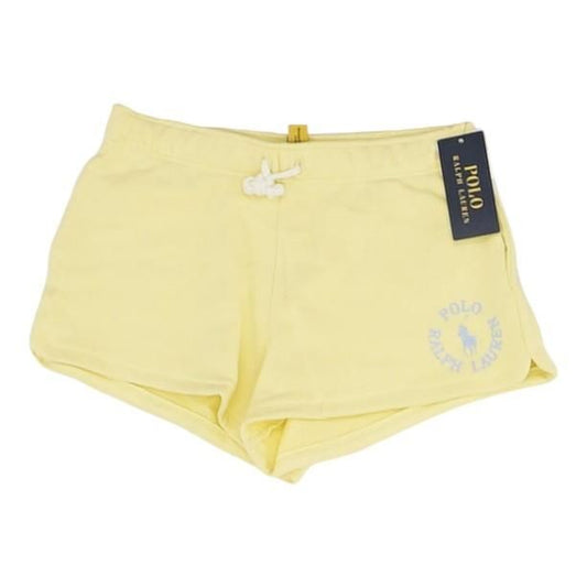 Yellow Solid Active Shorts