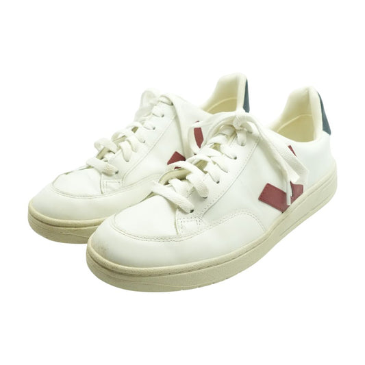 Marsala Nautico White Leather Low Top Athletic Shoes