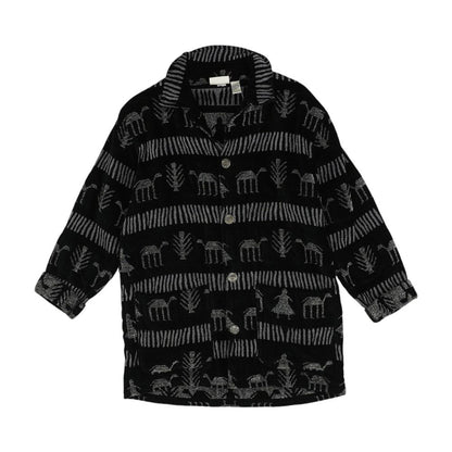 Black Graphic Lightweight Jacket