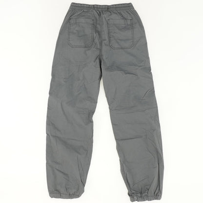 Gray Solid Active Pants