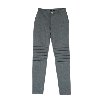 Gray Solid Pants
