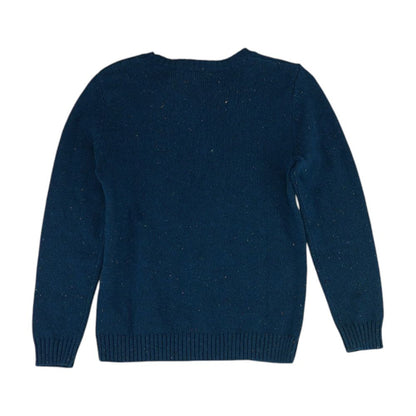 Blue Graphic Crewneck Sweater
