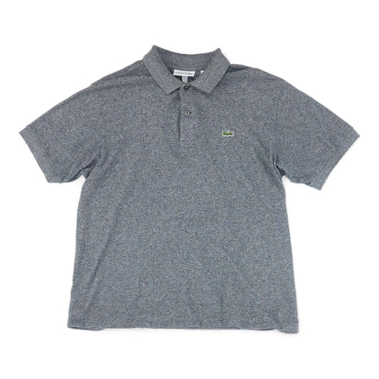Gray Solid Short Sleeve Polo