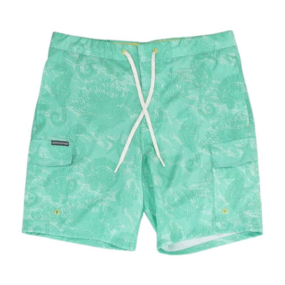 Green Graphic Board Shorts
