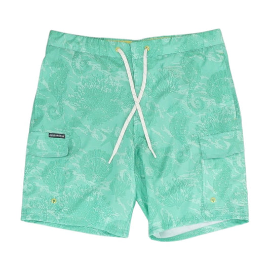 Green Graphic Board Shorts