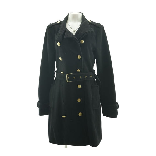 Black Wool Blend Coat