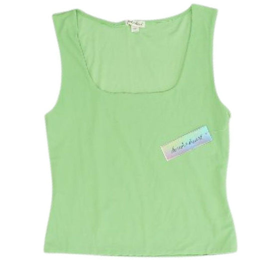 Green Tank Knit Top