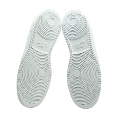 Court Vision Low White Leather Low Top Athletic Shoes