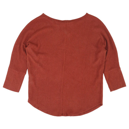 Rust Solid Knit Top