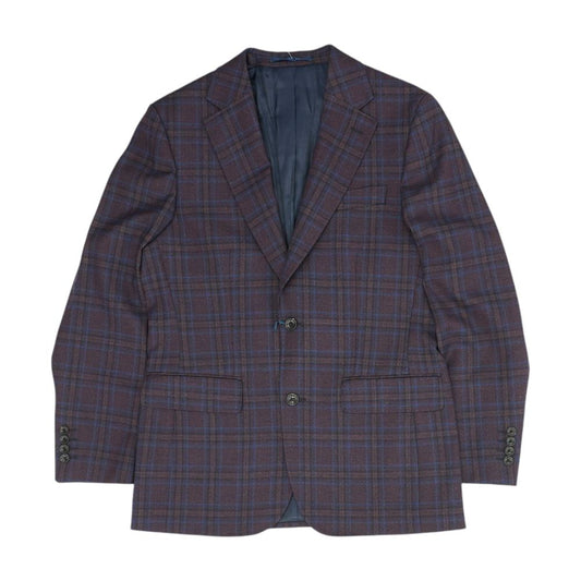 Burgundy Plaid Sport Coat