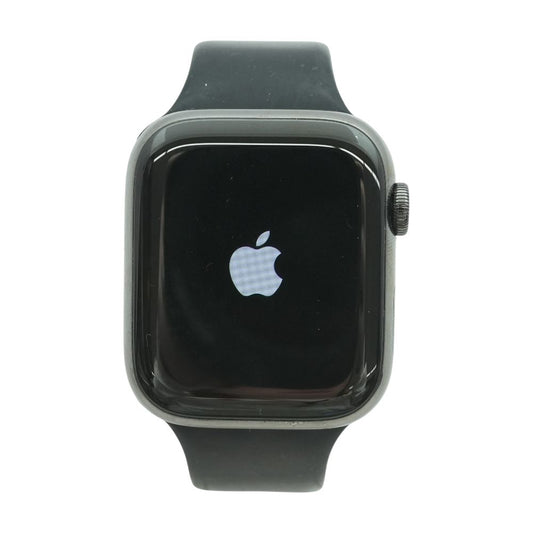 45mm Series 9 Silver Smartwatch Black Band S/M