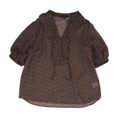 Brown Hearts Blouse