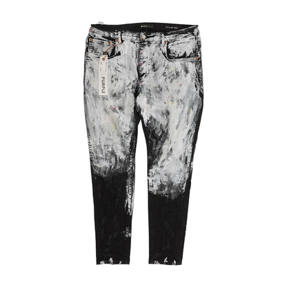 Dropped Fit Mid Rise with Slim Leg Jeans in Black